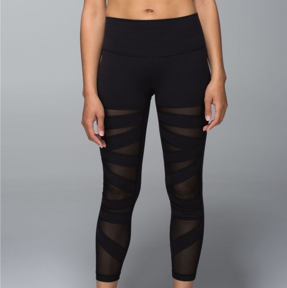 lululemon High Times Crop* Tech Mesh